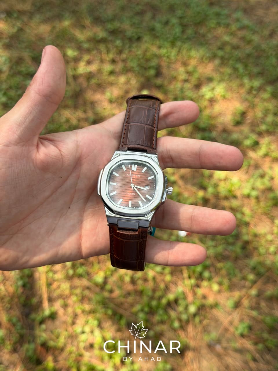 MARTYN LINE Brown Leather Strip