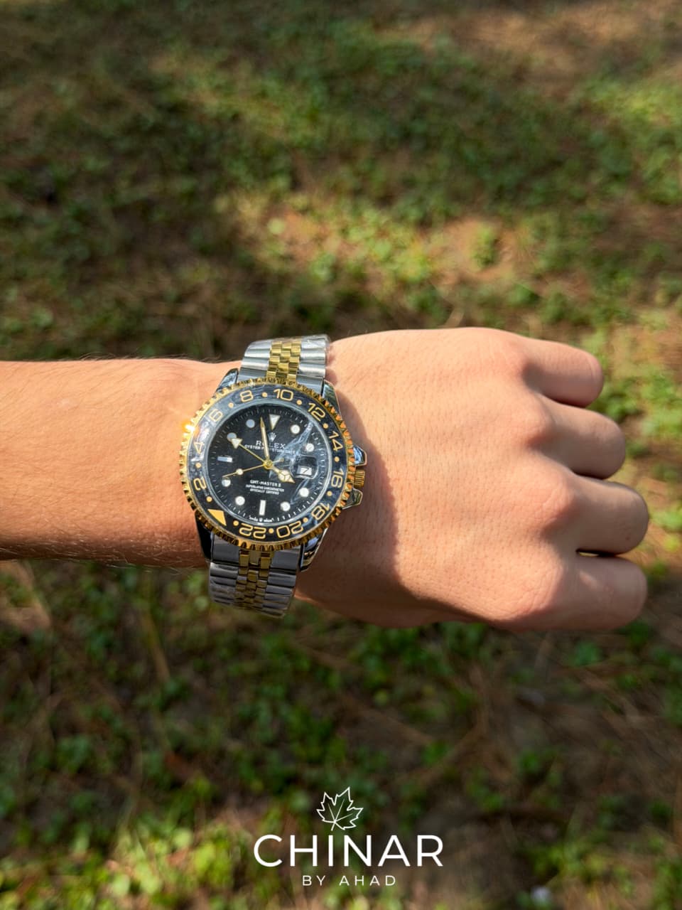 Rolex GMT Master 2 Silver Gold