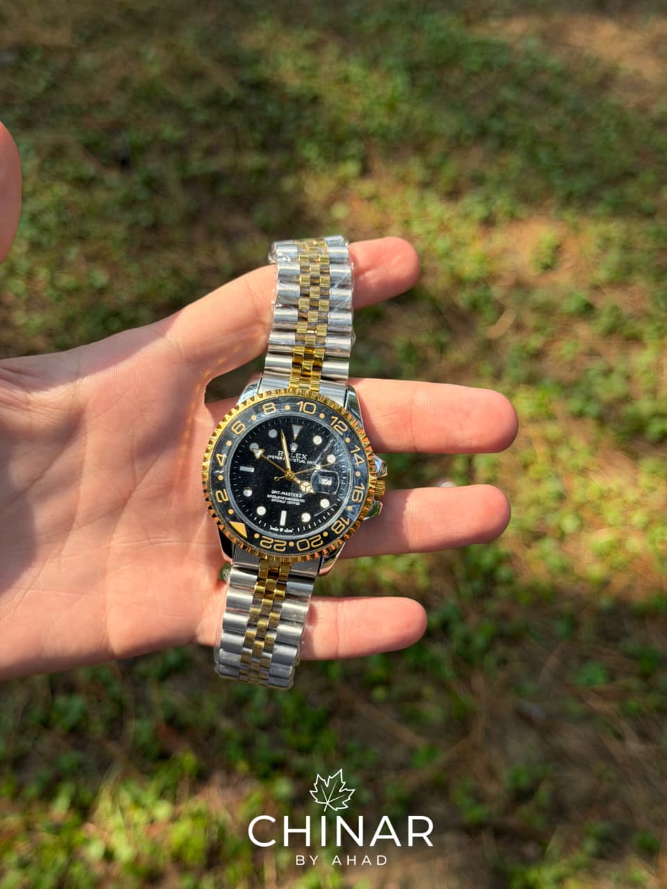 Rolex GMT Master 2 Silver Gold